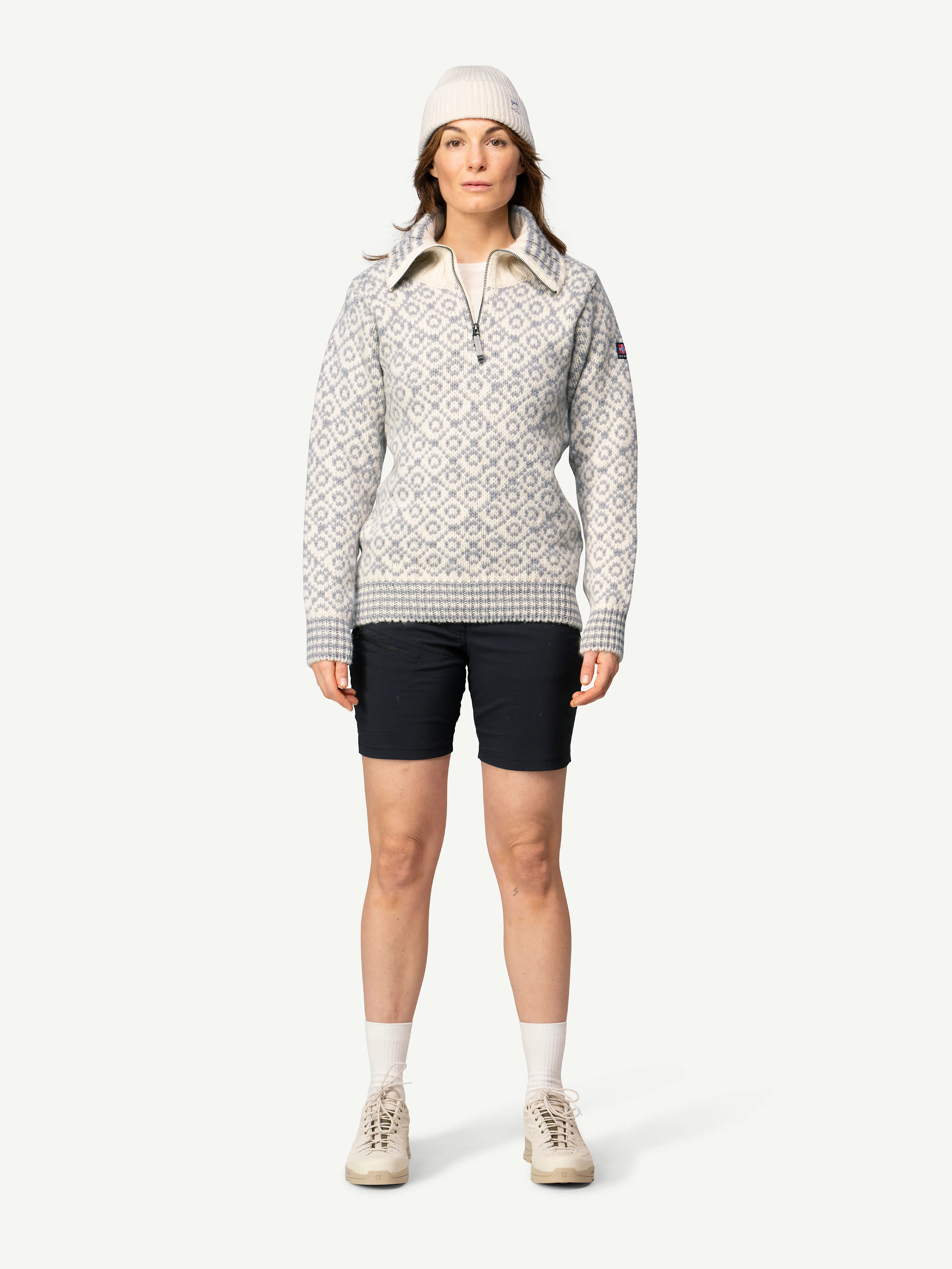SVALBARD strikkegenser ZIP-NECK unisex