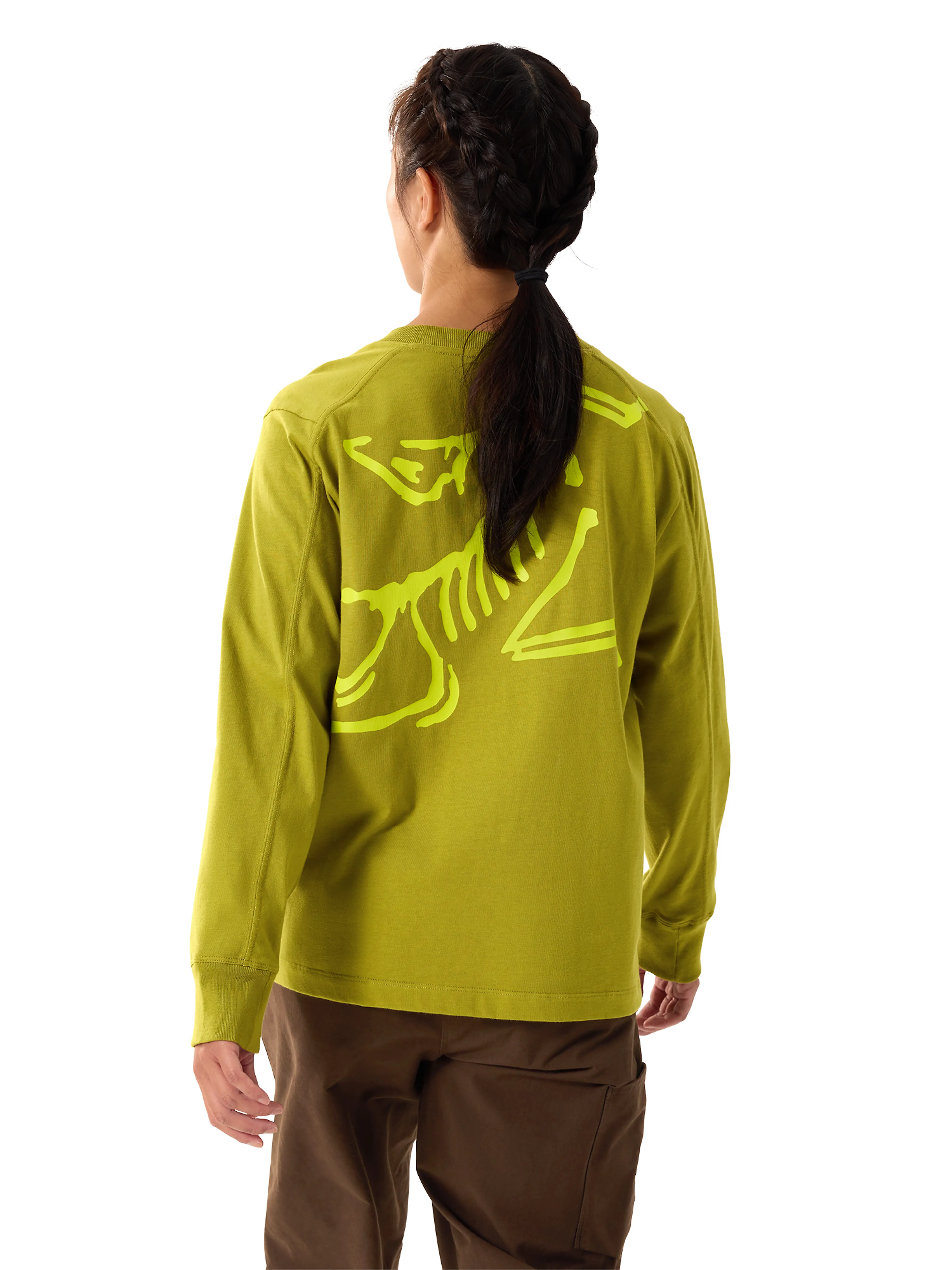 Kragg Cotton Bird Crew LS W